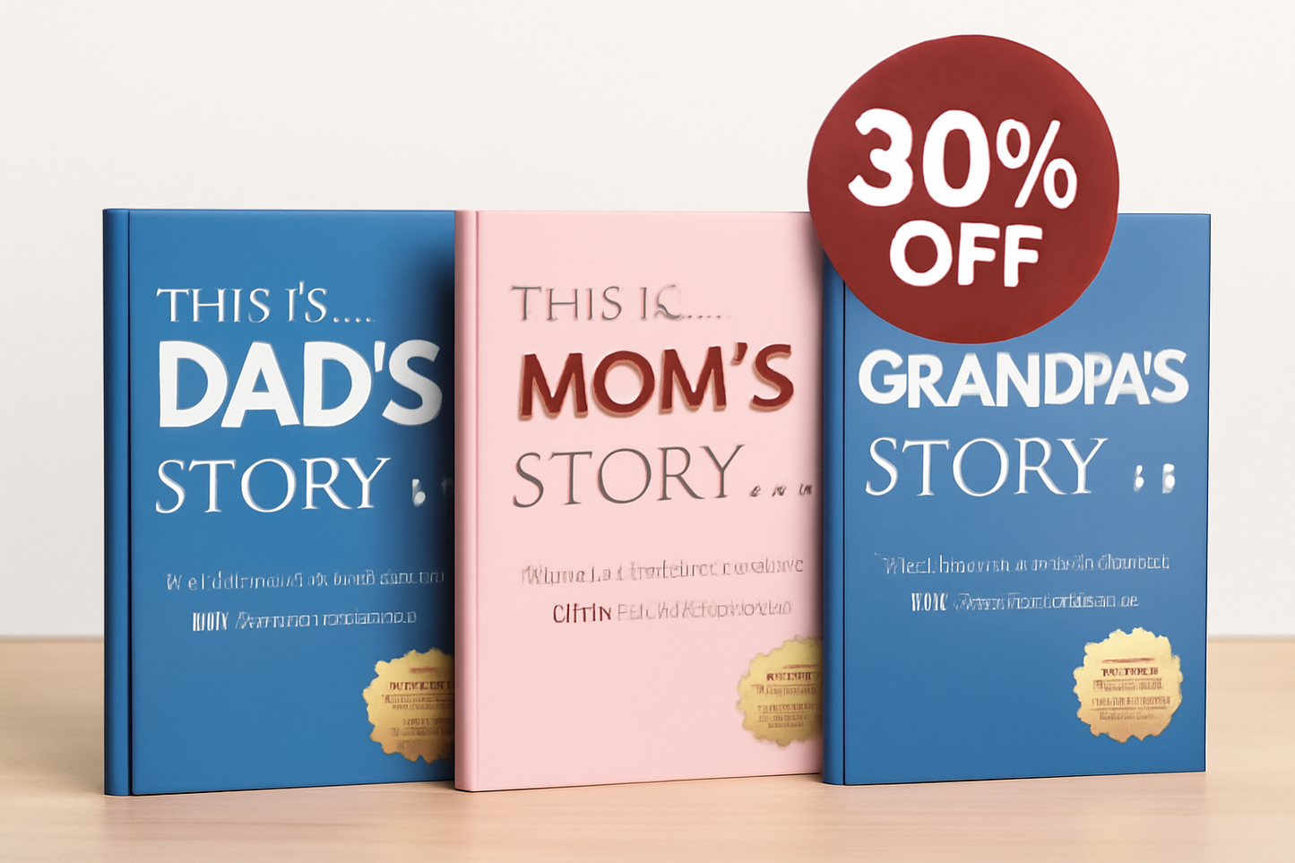 This Is… Story Journal Gift Set – Mom, Dad & Grandpa Edition | Guided Keepsake Memory Journals with 218 Thoughtful Prompts”