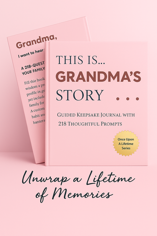 Grandma's Story - Once Upon a Lifetime: 218 Guided Prompt Journal To Share The Details of Her Life