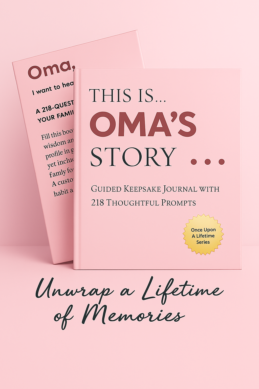 Oma’s Story Once Upon a Lifetime: Guided Journal & Memory Keepsake  With 218 Thoughtful Prompts