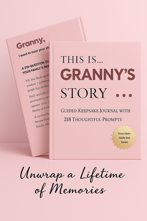 Granny's Story - Once Upon A LifeTime: A Guided Journal and Memory Keepsake Book With 218 Guided Prompts